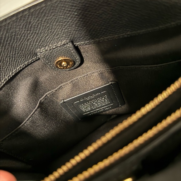 Coach Black Floral Embellished Women's Bag - Picture 5 of 6